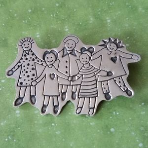 Sterling Silver Save the Children Brooch